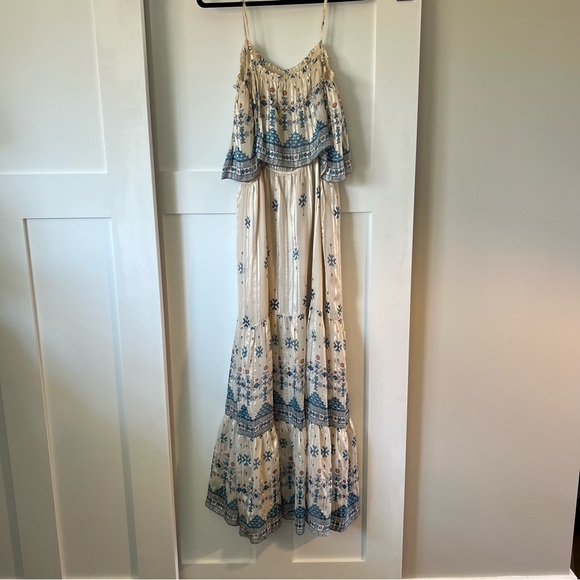 Joie Sorne print popover maxi dress size Large - Picture 3 of 7